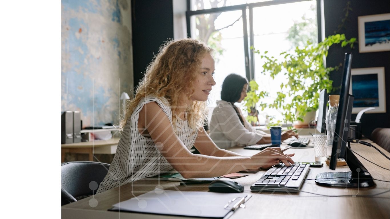 working alone with plants